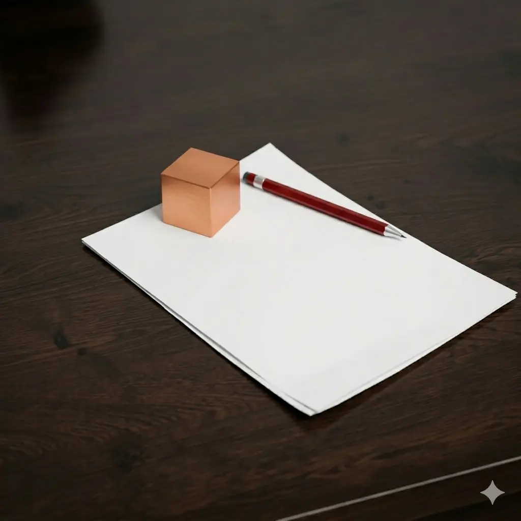Solid Copper Paperweight